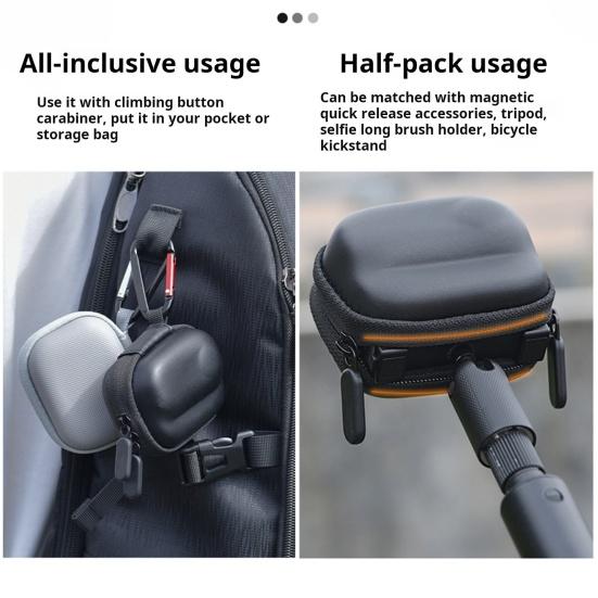 Портативная сумка для хранения, твердый чехол, мини-кейс для хранения, застежка-молния, ударопрочный, ударопрочный чехол для переноски Insta360 GO 3/3S