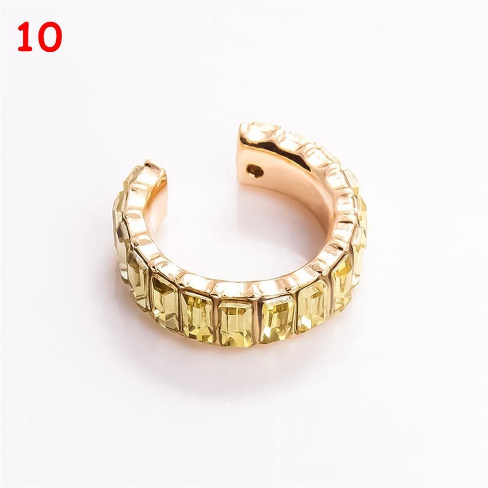 Ювелирные изделия Стразы Подвеска Без Пирсинга C-образные Кубические Цирконии Серьги-манжеты CZ Заявление