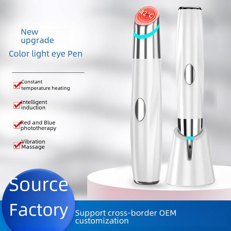 Массажер для глаз Beauty Pen: Подогреваемая вибрация для уменьшения темных кругов и морщин