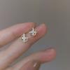 Корейская версия Temperament Star and Moon Earrings Серьги Star and Moon Серьги Niche Design Весенние и летние серьги
