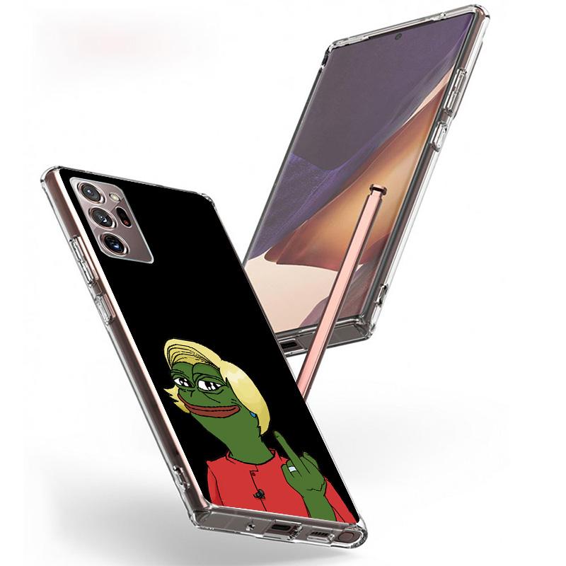 Милые лягушки Вечеринка Грустный Пепе Чехол для телефона Samsung Galaxy S26 S25 Edge S23 S24 Ultra S22 Plus S21 S20 FE Уникальная крышка Мягкий чехол G