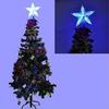 1PCS Color Changing Xmas Christmas Tree Topper Star Shiny Rotating Light Party LED Lamp Decoration