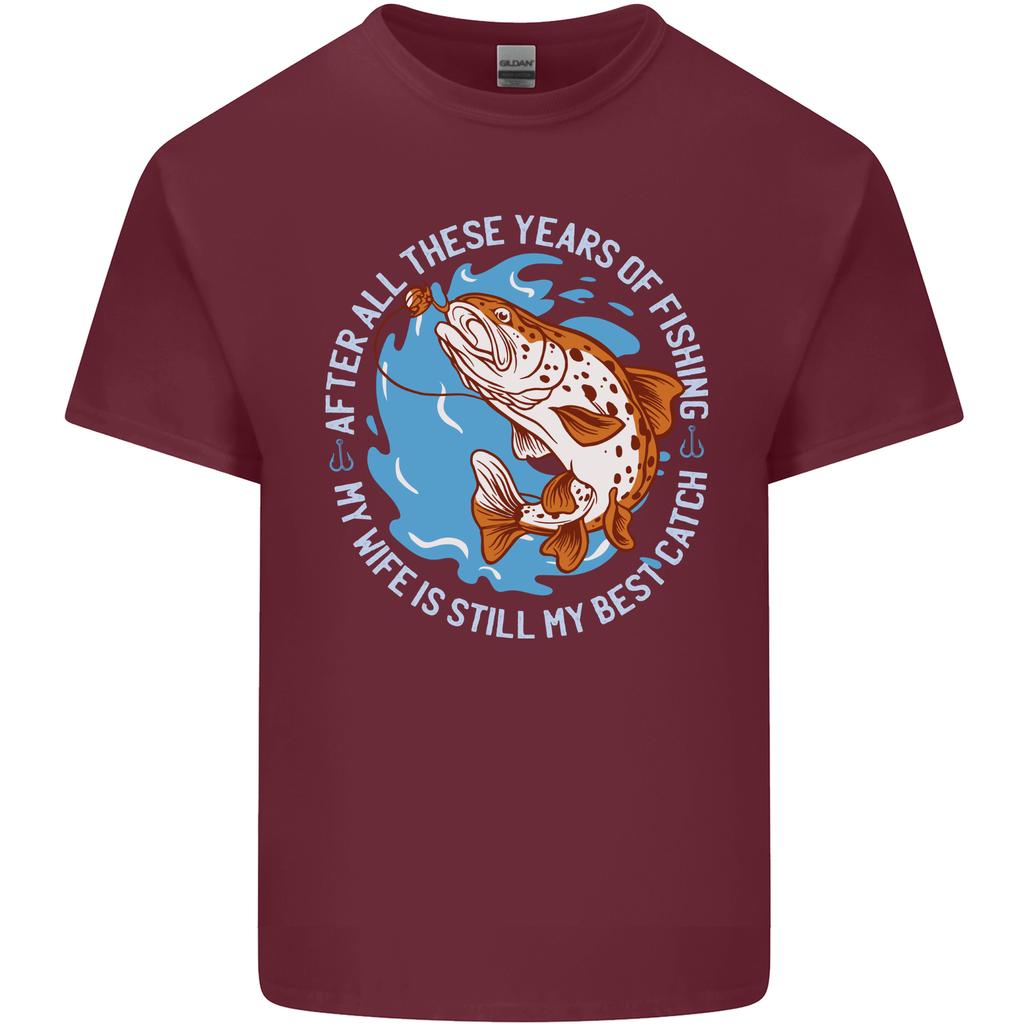 Wife is the Best Catch Funny Fishing FisherUnisex Unisexs Light Cotton TShirt