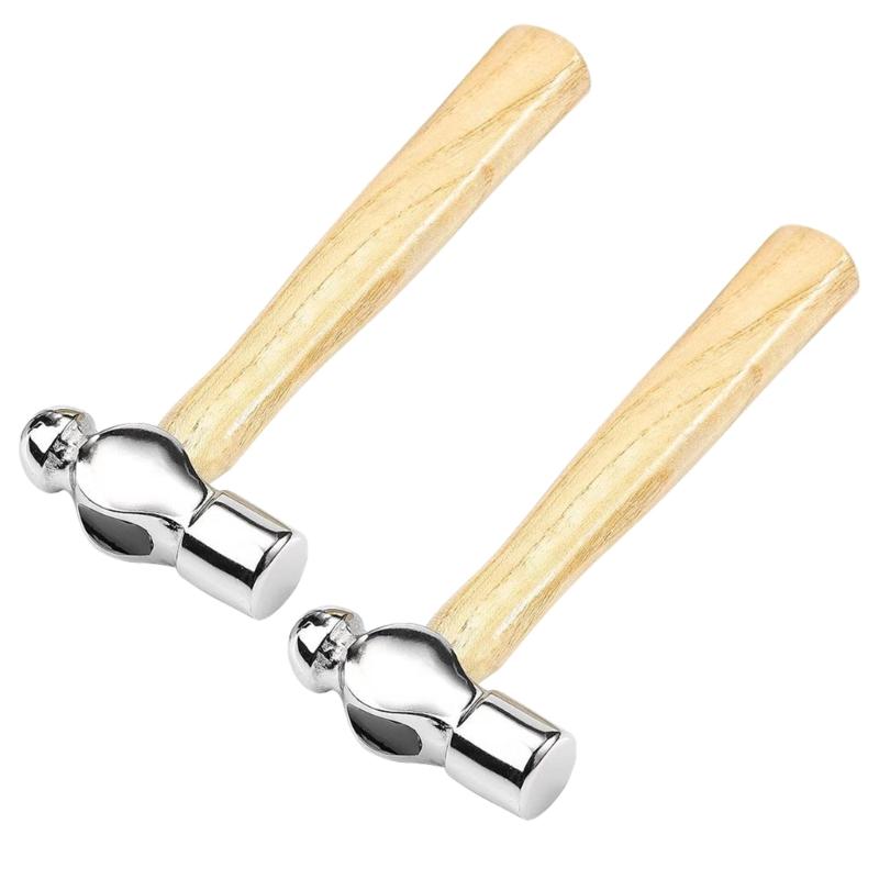 Wooden Handle Round Head Hammer Jewellery Making Accessories Tools Jewellery Mini Hammers Hunting Hammer for Craft