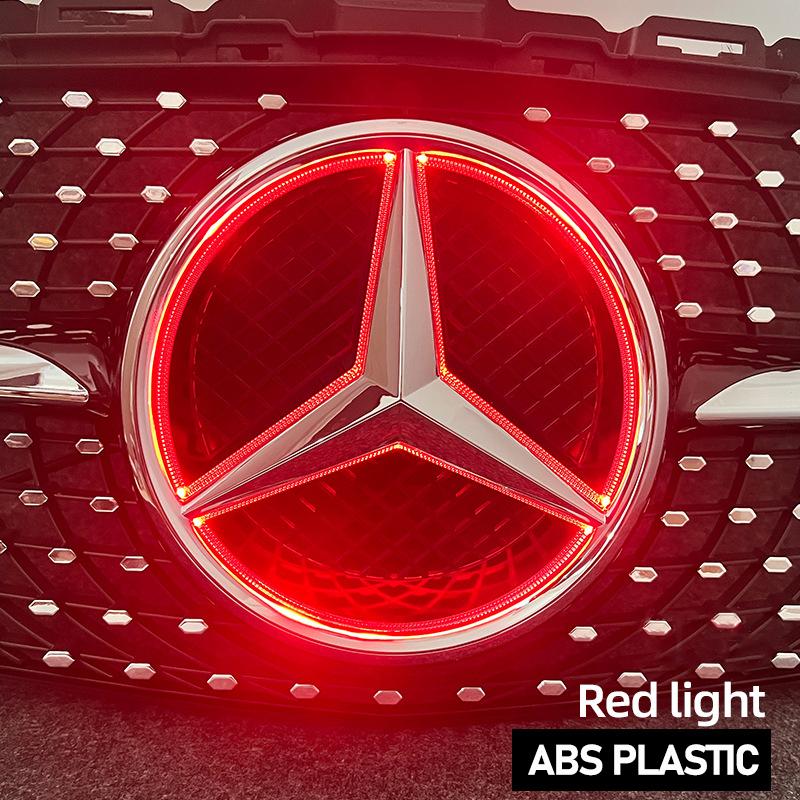 DCGO2 Car Front Emblem Grill Light Led Grille Badge for Mercedes Benz W166 W176 W204 W207 W212 W218 W245 W251 W463 Auto Accessories