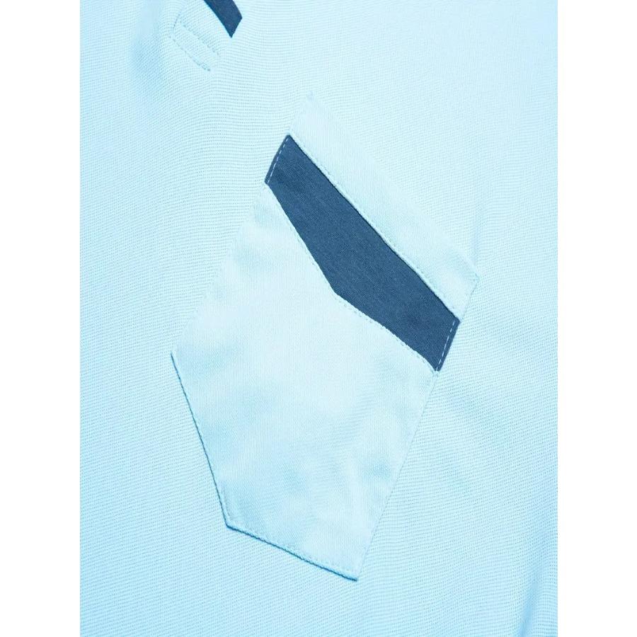 Летняя мужская цветная лоскутная рубашка-поло с карманами, мужская спортивная рубашка-поло с короткими рукавами