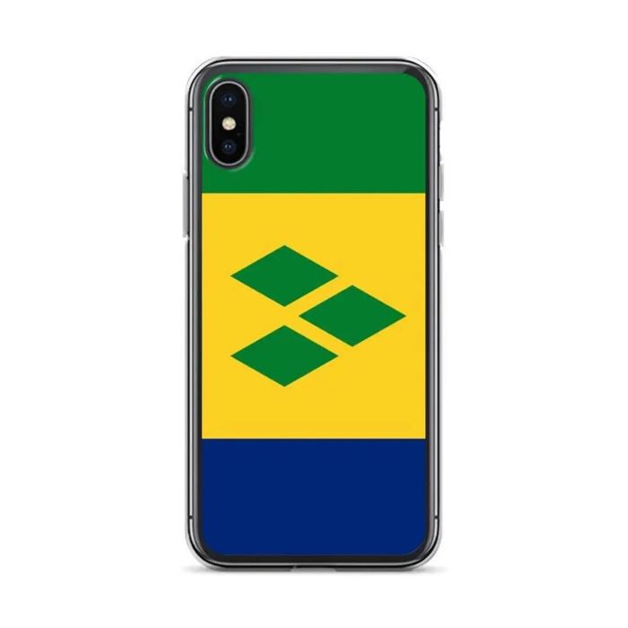 Coque Télephone Drapeau Saint-Vincent-et-les-Grenadines - iPhone X