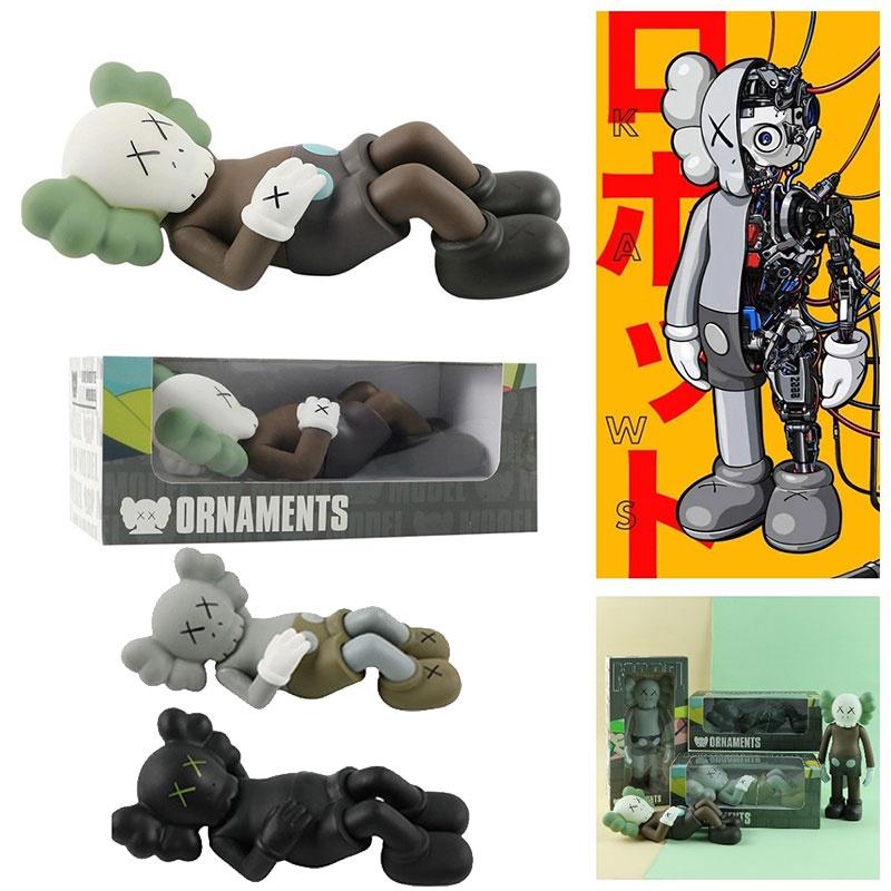 Улица Сезам Kaws Cos Кукла-переноска, Аниме Тренд Фигурка Оптом 17см, Материал ПВХ, Серый