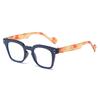 Hong Kong Style Retro Small Square Anti-Blue Light Reading Glasses - Versatile and Fashionable Presbyopia Eyewear.