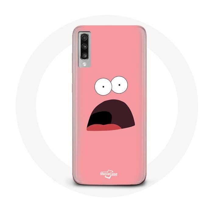 Чехол - Samsung - Galaxy A70 - Мягкий - Защита - Розовый Губка Боб