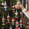 Christmas Elf Ornaments Wooden Elf Boys Girls Christmas Tree Hanging Ornaments for Home Tree Indoor Outdoor Holiday Decor