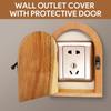 No-Drill Wood Outlet Cover Handmade Light Switch Cover Decorative Wall Outlet Protector  Home Decor