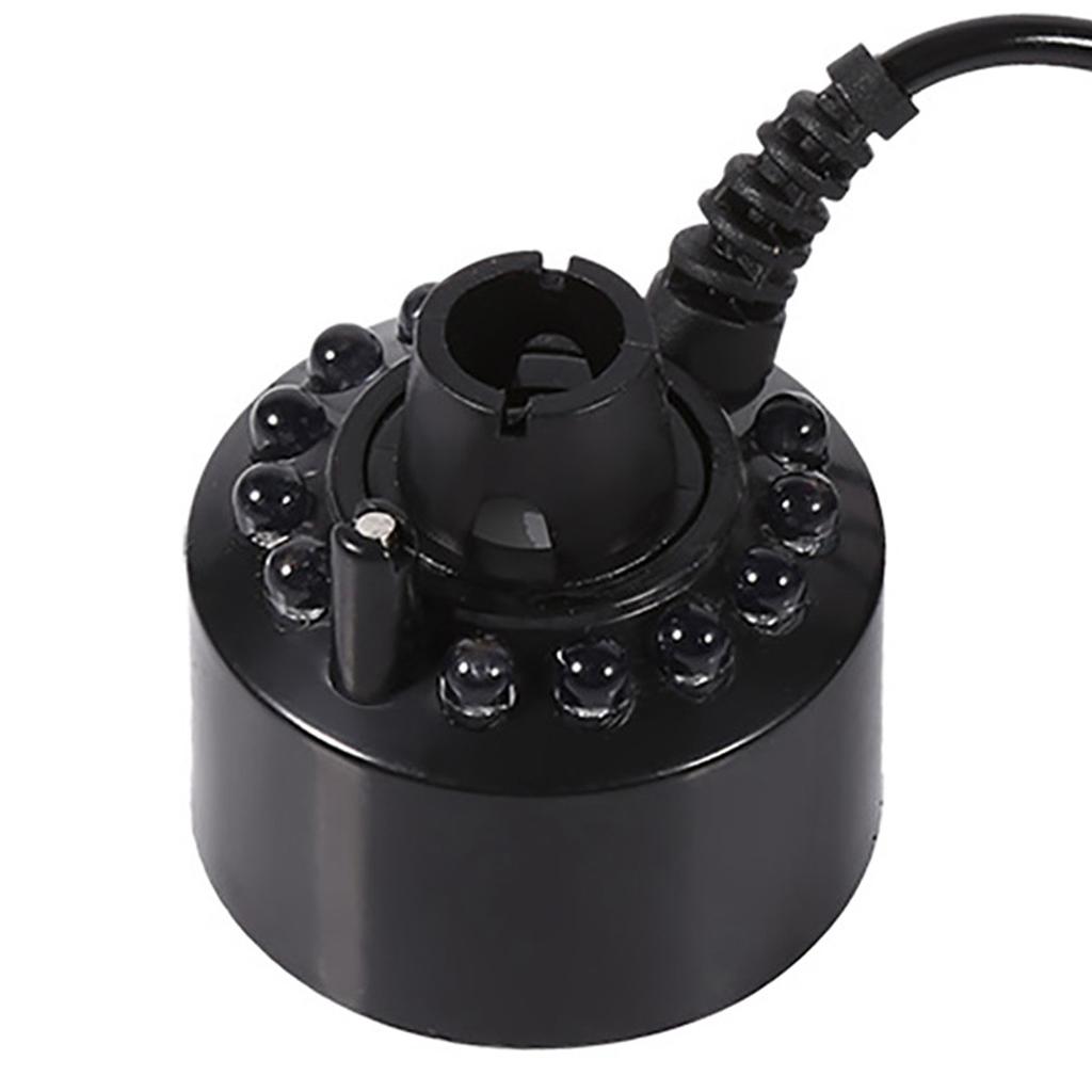 24 В увлажнитель с изменением цвета, ультразвуковой генератор тумана, распылитель для пруда, увлажнители воздуха, 12 светодиодов