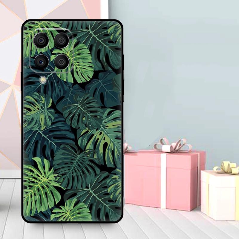 Leaves Monstera Green Case For Samsung Galaxy M16 M31 M21 M13 M33 M53 M15 M35 M55 M36 M56 M12 M32 M52 M14 M34 M54