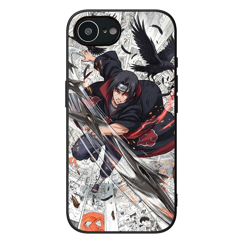 Чехол для телефона Itachi Uchiha Naruto Akatsuki для Apple iPhone 16 15 14 Plus 13 12 Mini 17 Pro Max + ProMax 16E Air 16+ Корпус