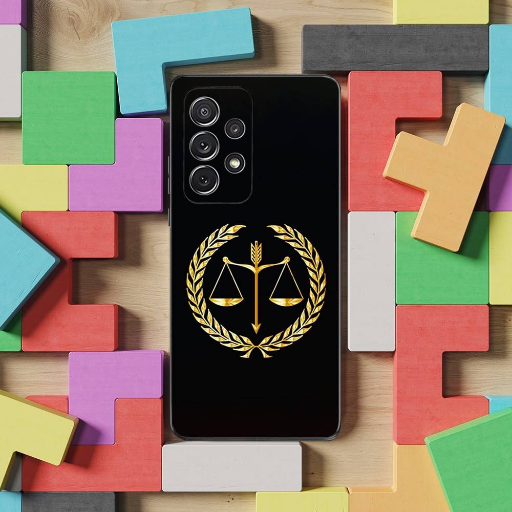 Закон Адвокат Судья Правосудие Для Samsung S9,S10,S20,S10,S21,S25,S24,S23,Ultra,FE,Plus,Lite,Мягкий Силиконовый Черный Чехол