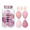 Makeup Sponge Set Beauty Blender with Egg Case (4 Big + 3 Mini-7 Pcs Set)