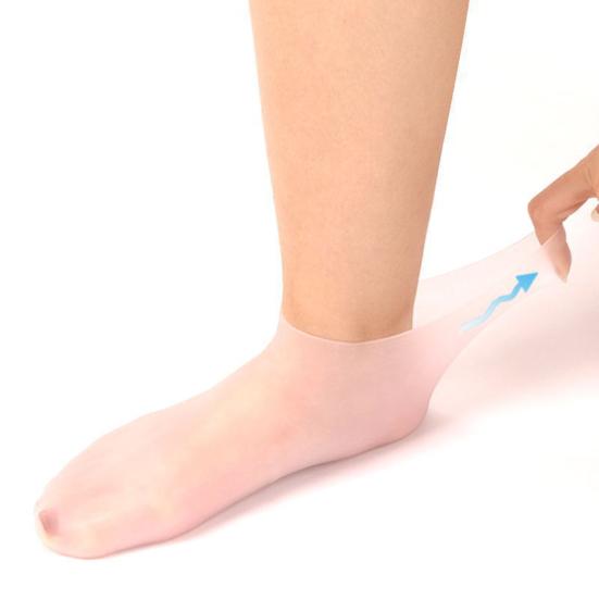 1 пара защитных чехлов для ног, силиконовые водонепроницаемые устойчивые к трещинам смягченные мозоли, кератинизированные рукава для ног, пляжные носки