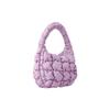 COS Quilted Texture Zipper Finger Zipper Closure Cloud Bag Tote Women tote Lilac 1171064007