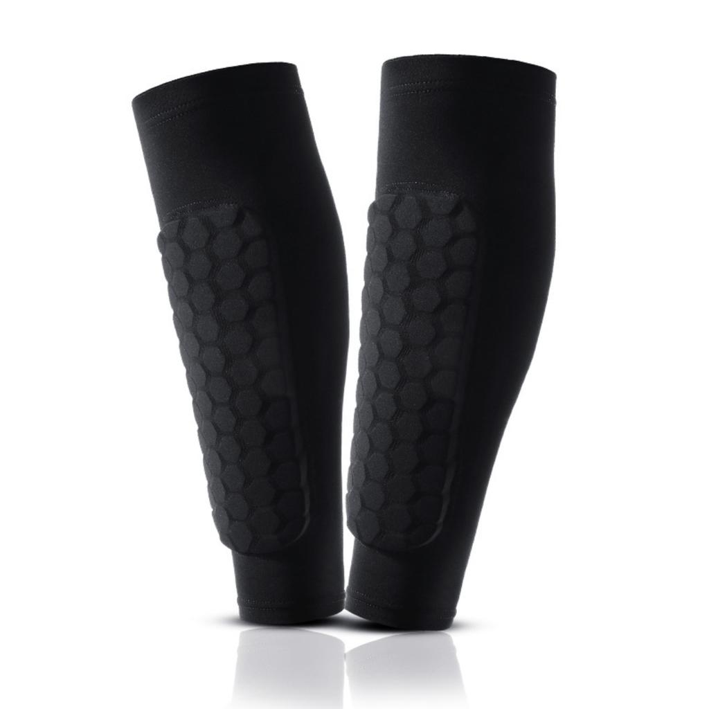 Custom Football Leg Strap Guard Brace Support Pads Calf Compression Sleeve Soccer Shin Guard