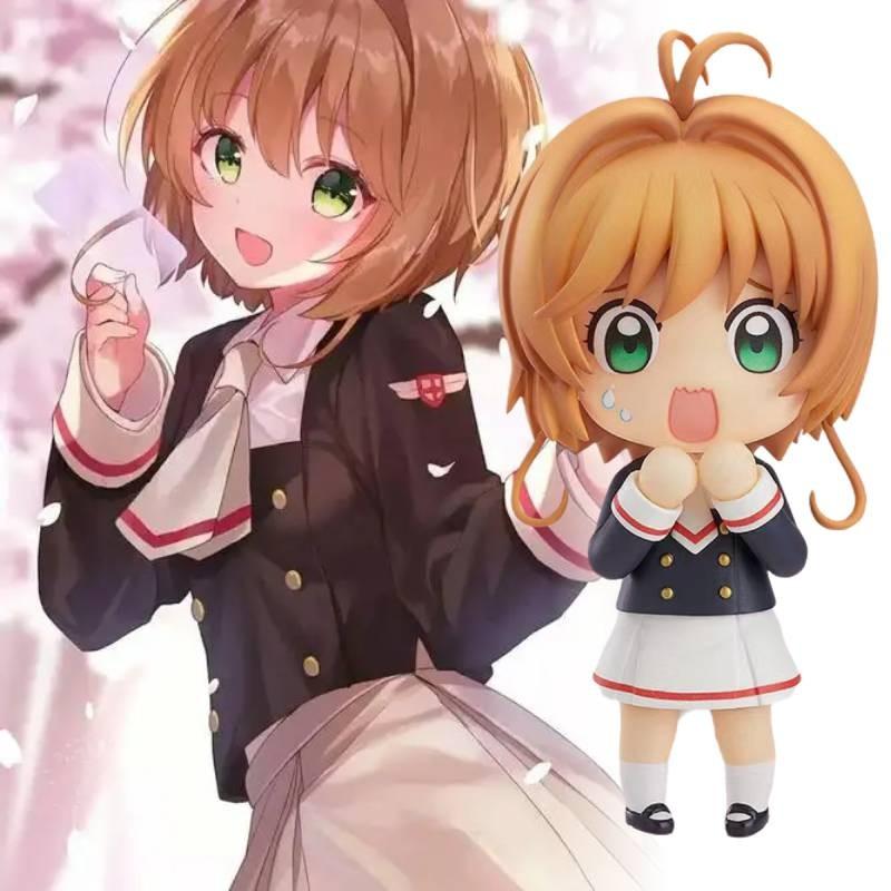 Cute Cardcaptor Sakura Q Version Collectible Pvc Figurine With Flexible Pose Options