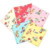 Cluster Handkerchiefs In Cotton Gauze Handkerchiefs with Cute Patterns Antibacterial Mini Kids' [Made Japan] 100% (5 Handkerchiefs/Retro Set)