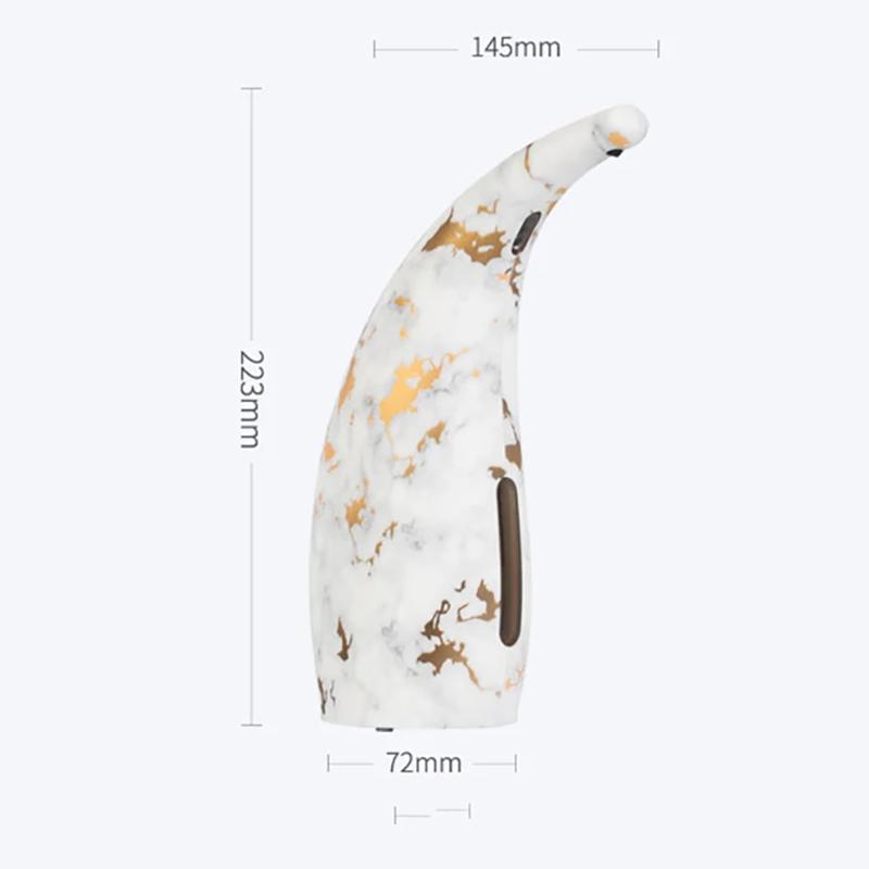 Automatic Soap Dispenser Touchless Hand Sanitizer Liquid Dispenser with Marble Pattern, Waterproof Battery Operated 300ML