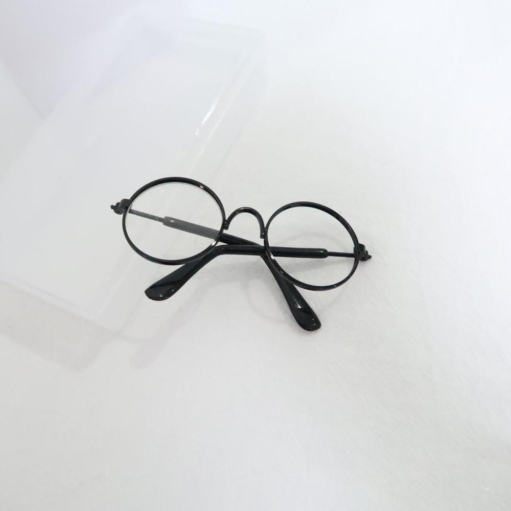 Multi Color Round Frame Glasses 10CM Mini Doll Glasses Toy Decorative Glasses Dolls Accessories