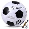 TOLAVIT Soccer Ball 4 Practice and A Ball That Will Help You For Beginners To Intermediate Includes a Simple Air Pump and Ball Product Will Be