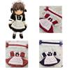 Rakulifey Obitsu 11 Costume One Piece Obitsu 11 Clothes Maid Clothes with Hair Ornament for Obitsu Doll 11cm 4 Colors (Caramel Brown)