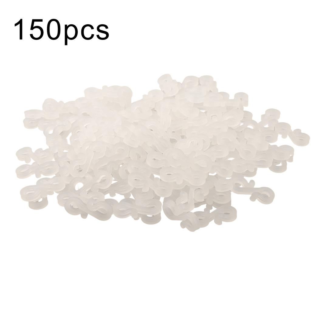 150 шт. S-образные крючки Держатели для светодиодных световых клипс Для дома Елки Погодные клипсы-крючки Клипсы для рождественских огней Наружное хранение