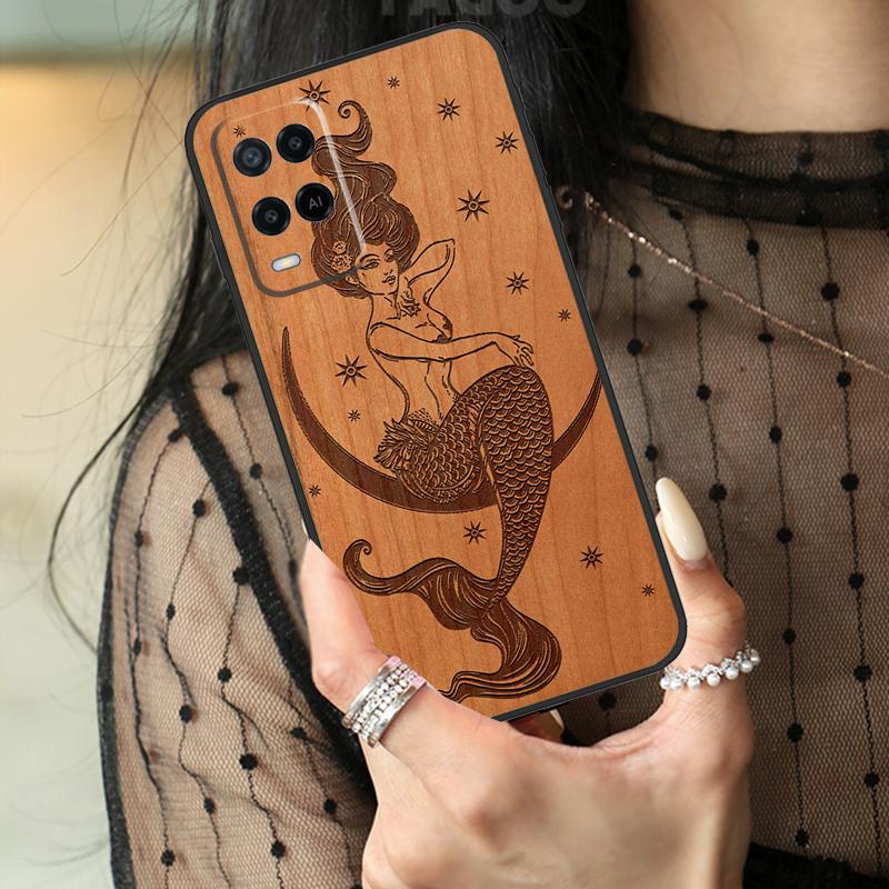 Деревянный чехол Будда Иисус Гваделупский для Oppo A78 A98 A18 A38 A58 A60 A80 A40 A96 A76 A16 A94 A74 A54 A15 A17 A57 A77 A5 Pro
