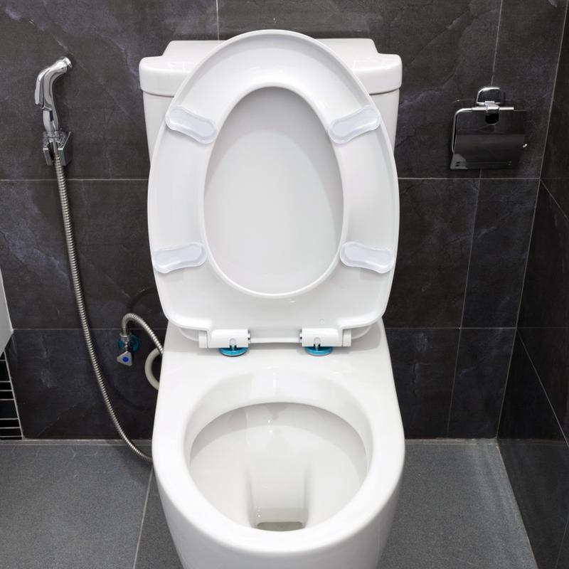 Прочные силиконовые бамперы для сиденья унитаза, ударопрочные прокладки для крышки сиденья унитаза, силиконовые прокладки для крышки унитаза, амортизирующая прокладка для сиденья унитаза