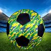 1pc Brazilian Soccer Stars Lightweight PVC Training Soccer Ball, Size 5, Suitable for Indoor and Outdoor TrainingGift y60325