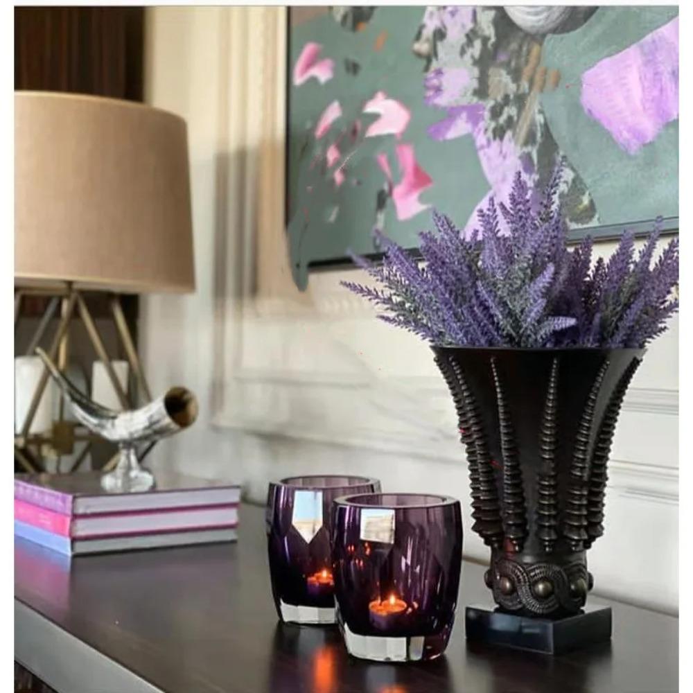 Plastic Provence Lavender Floral Arrangement Fake Plants Handicraft Bouquet  Table Decoration