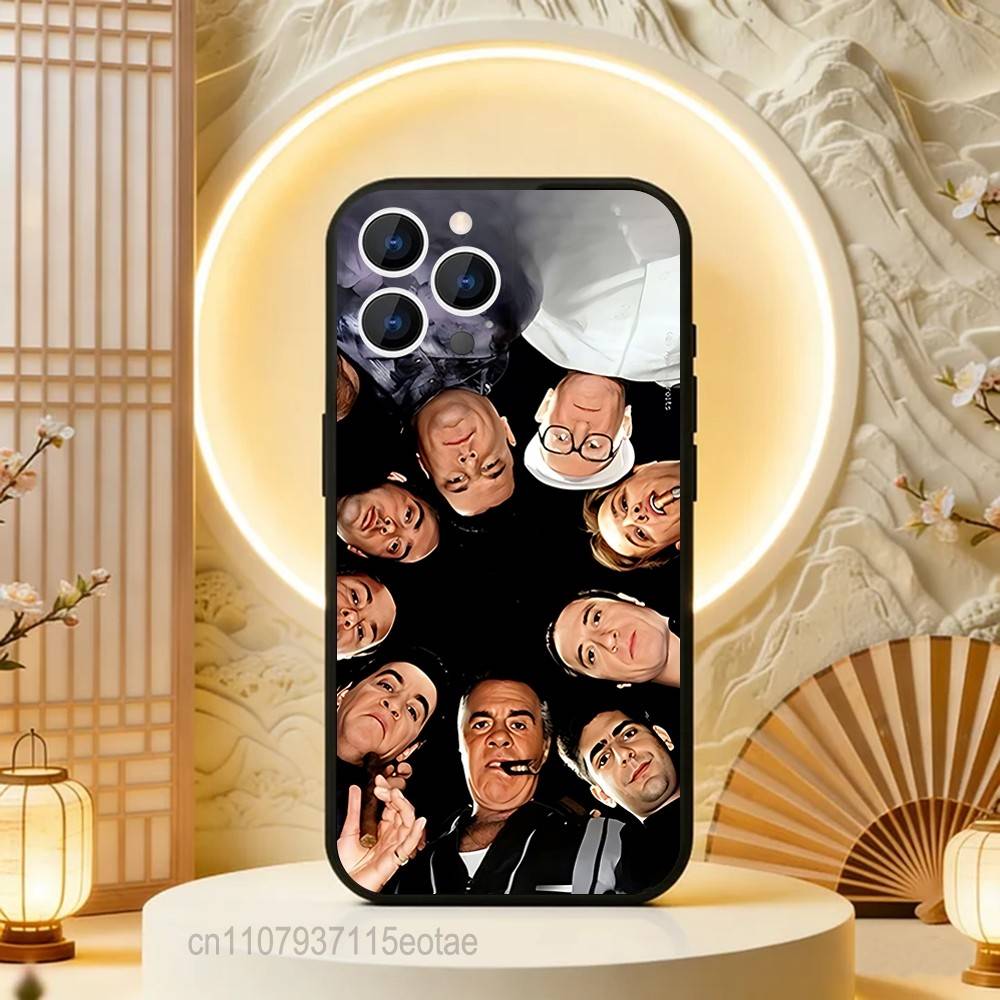 ТВ Сериал Сопрано Тони Чехол для iPhone 17,16,15,14,13,12,11,Pro,Max,Plus,E,Air,Mini Защитный Черный Чехол