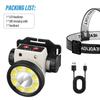LED Fishing Headlamp Rechargeable Lamp High Power LED Flashlights Lanterna Supports Both High and Low Beam With Sensing Function