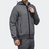 adidas Мужская куртка с капюшоном Double Knit, серая, DW4594