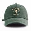 pc Yellowstone Print Washed Baseball Cap for Adults  Minimalist Retro Style Casual Soft Adjustable Dad Hat Perfect As Gift