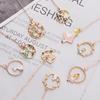 Creative Book Clip Cartoon Character Pagination Mark Bookmarks Peach Heart Pendant Metal