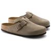 Бостон Birkenstock Мягкая стелька Замша Узкий 'Тауп' 0560771