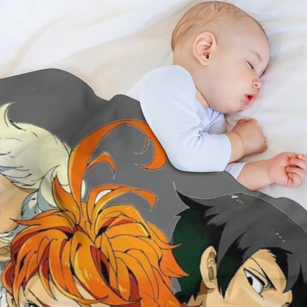 The Promised Neverland Throw Blanket Cozy Warm Blanket for Bed Room Decor