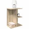 VidaXL Bedside Table Sonoma Oak 46.5x29x61 Cm Engineered Wood, Nightstand, Bed Table, End Table, Cabinet 858654
