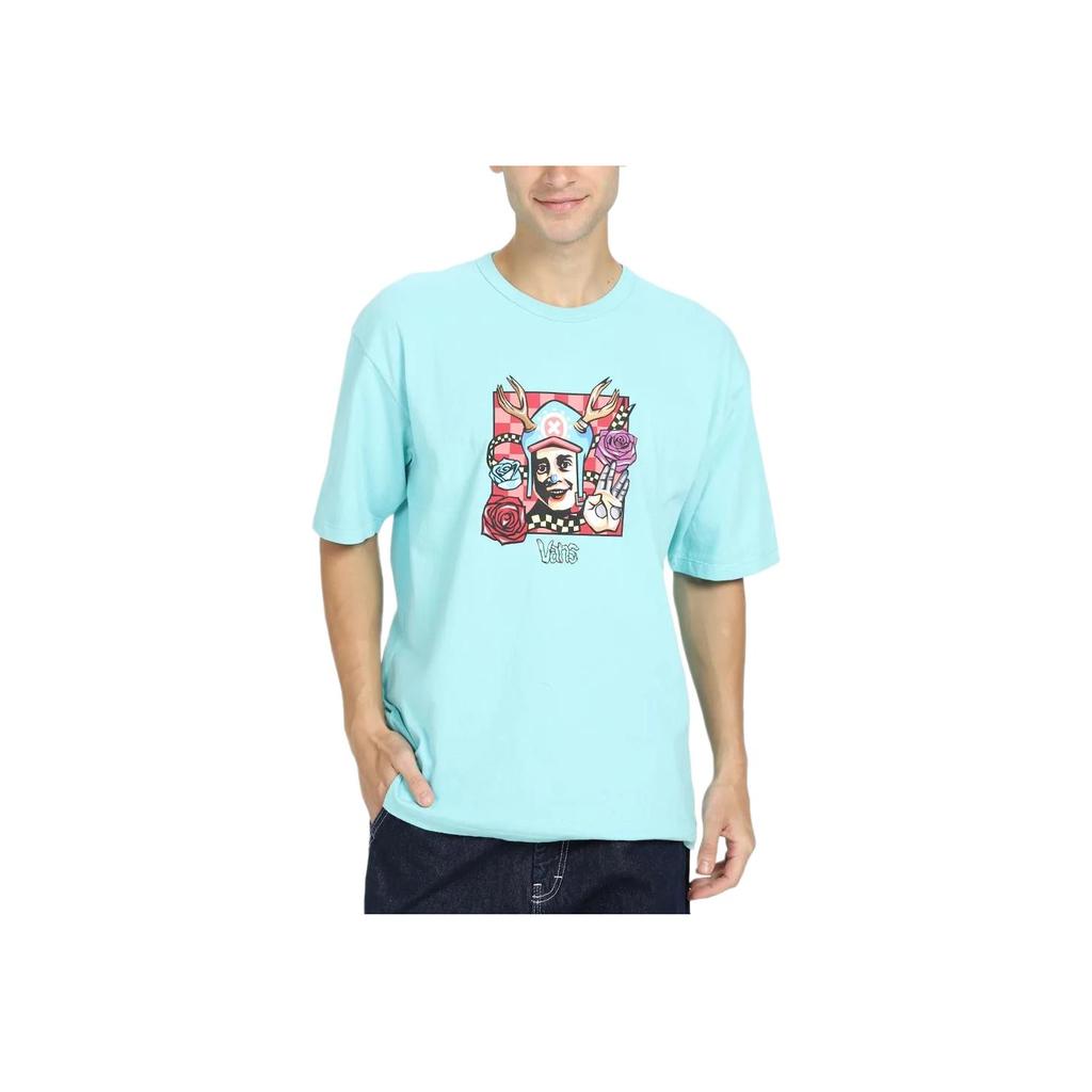 Vans Футболка с короткими рукавами и принтом X One Piece Chopper, унисекс, светло-голубая VN0008FVNAX