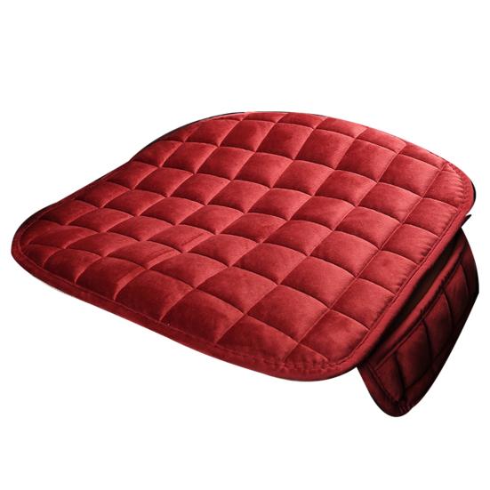 Зимняя теплая универсальная мягкая автомобильная противоскользящая плюшевая передняя накладка на сиденье, протектор