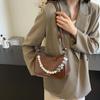 New Trendy Fashion Shoulder Bags Women Fashion Versatile Underarm Bags Pearl Luxury Women's Handbags