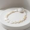 Large Disc Bohemian Necklace Lightweight White Choker Shell Pendant Necklace  Minimalist Style