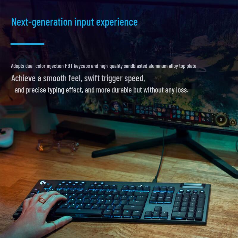 Logitech G915 X Низкопрофильная проводная RGB механическая игровая клавиатура