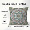 Mandala Bohemian Ethnic Pillow Case Plush Fabric Soft Pillowcase Double Sided Print Sofa Cushion Cover Throw Pillow Cover