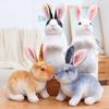 Adorable Realistic Plush Rabbit Doll For Easter Celebration Soft Cuddly Bunny Toy